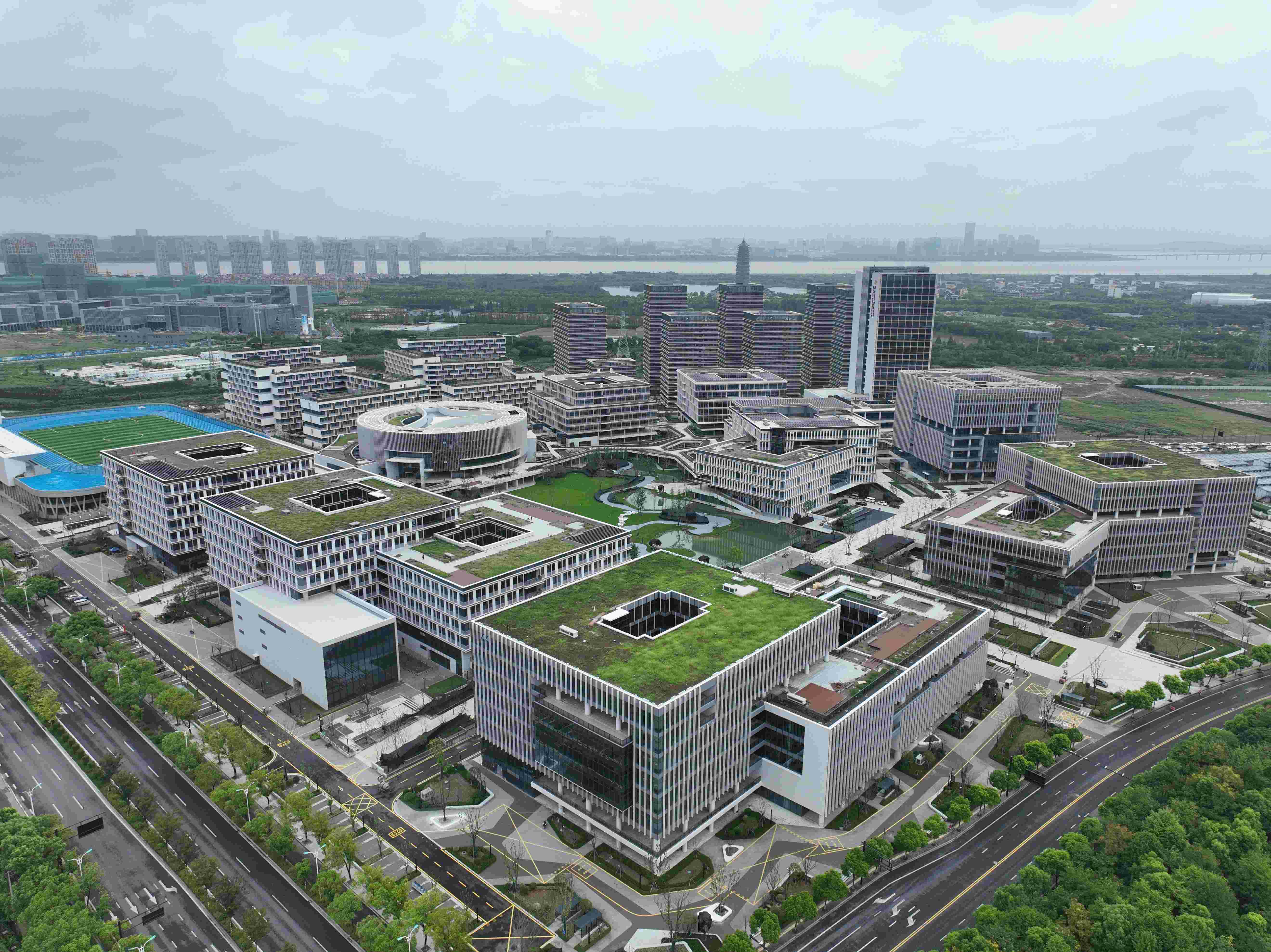 js4399金沙线集团承建的萧山西电电子科技产业园EPC项目即将正式交付